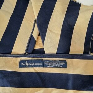 Ralph Lauren Vintage Preppy Nautical silk striped scarf